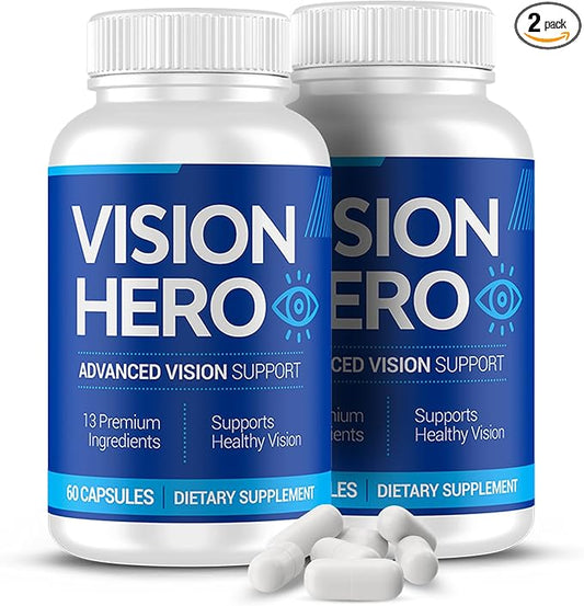 Advanced Vision Support, Eyes Supplements - 60 Capsules Eye Health Supplements for Adults (Pack of 2)